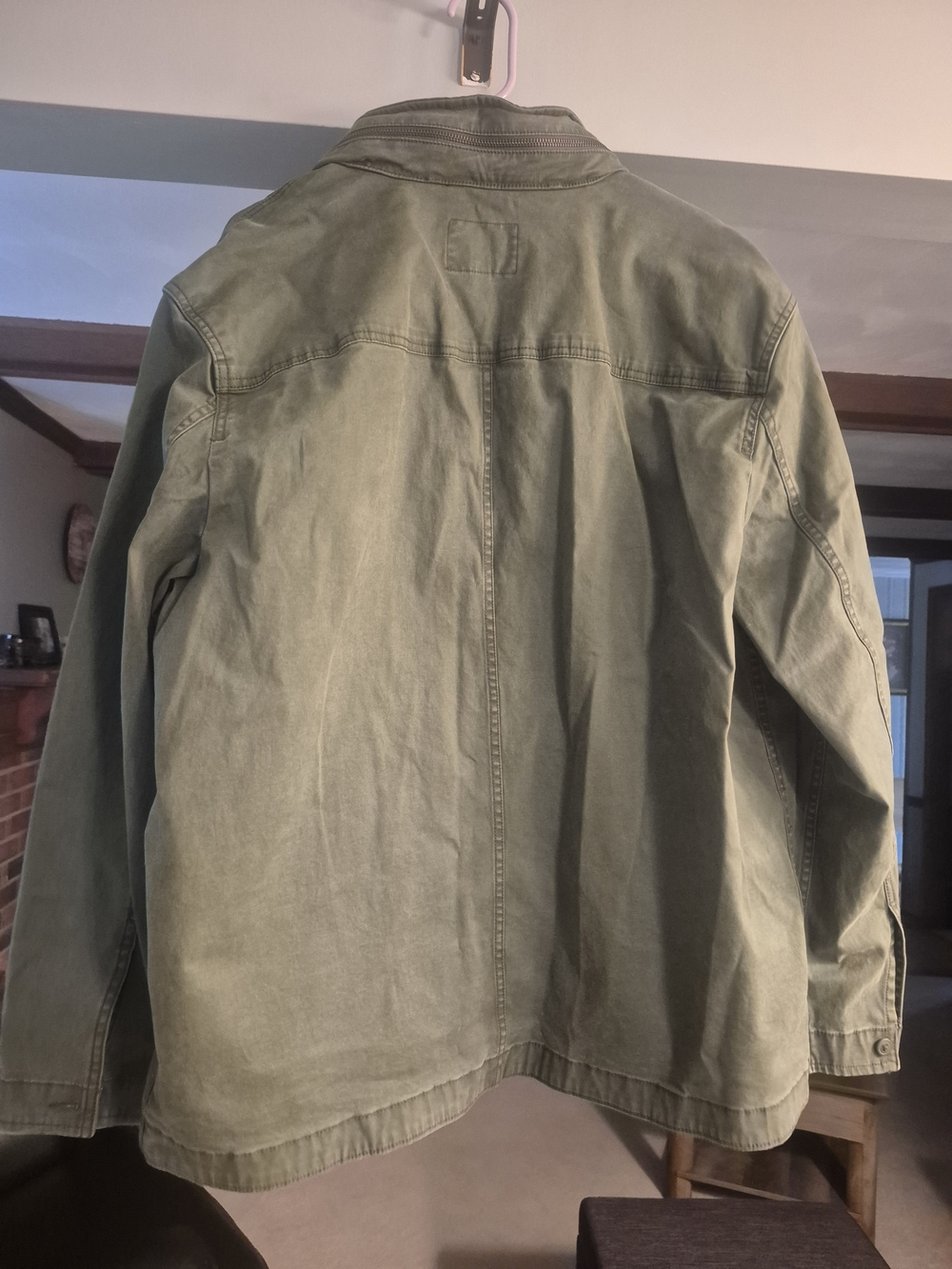 George Men's Military Field Jacket in Olive - Picture 2 of 12